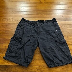 Black Cargo Men Shorts
